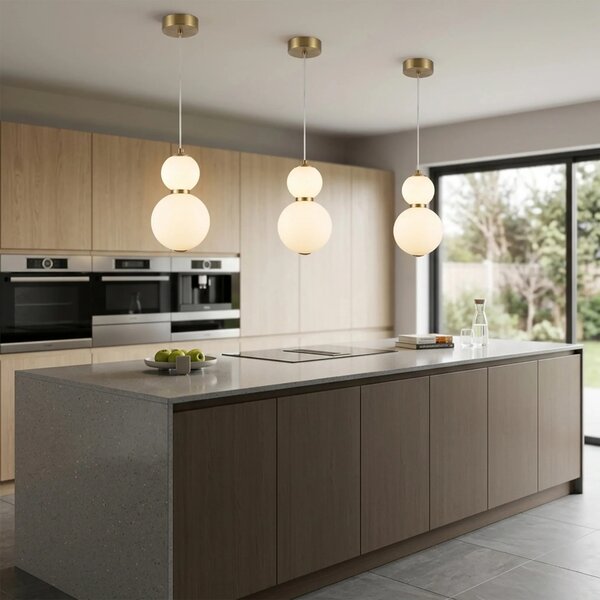 Toolight Závěsné LED osvětlení Modern LHJ112-2CP kartáčované zlato