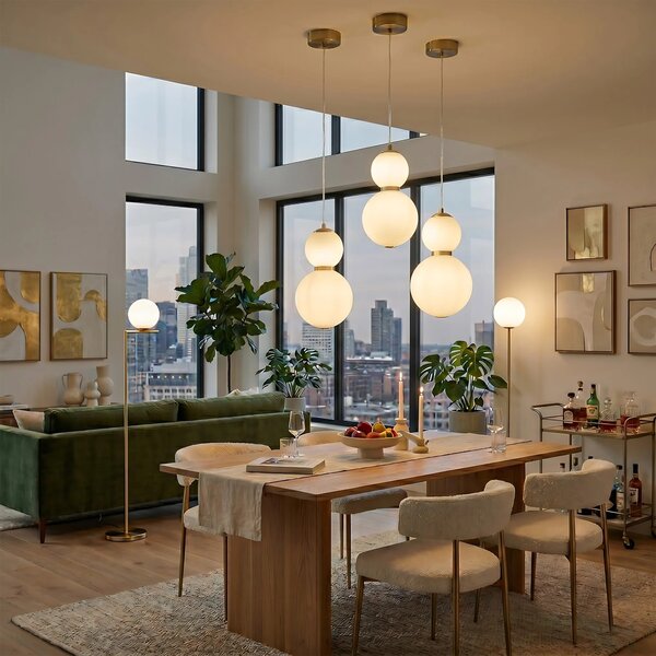 Toolight Závěsné LED osvětlení Modern LHJ112-2CP kartáčované zlato