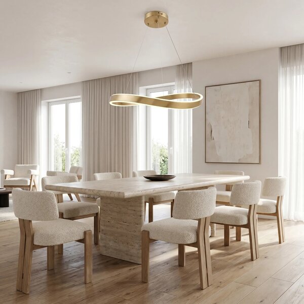 Toolight Závěsné LED osvětlení Modern Gold SWE069-CP 80 kartáčovaná zlatá