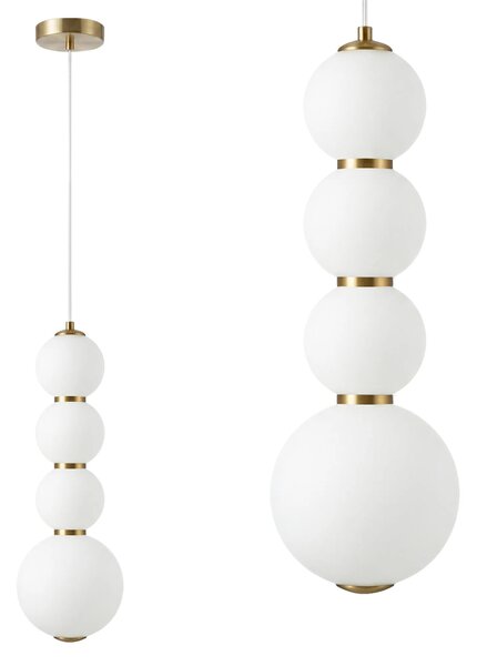Toolight Závěsné LED osvětlení Modern LHJ114-4CP kartáčované zlato