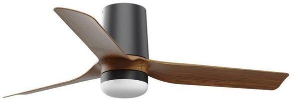 FARO MINI PUNT TUB S LED stropní ventilátor, černá/tmavé dřevo s DC motorem