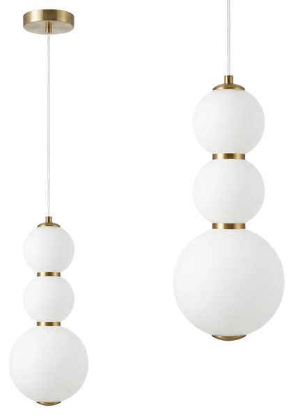 Toolight Závěsné LED osvětlení Modern LHJ113-3CP kartáčované zlato
