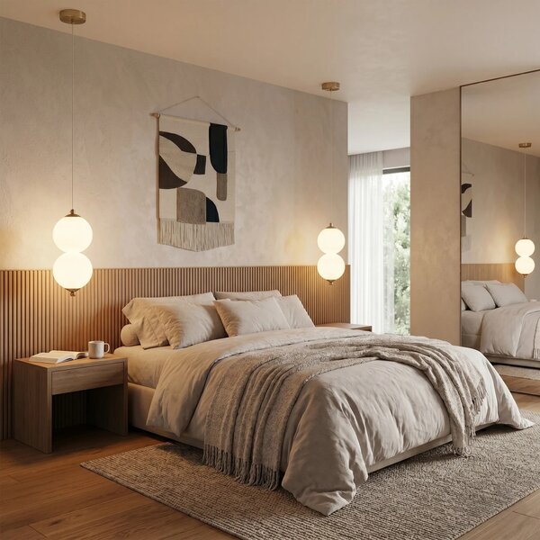 Toolight Závěsné LED osvětlení Modern LHJ117-2CP kartáčované zlato