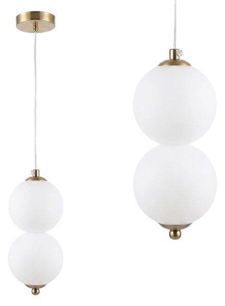Toolight Závěsné LED osvětlení Modern LHJ117-2CP kartáčované zlato