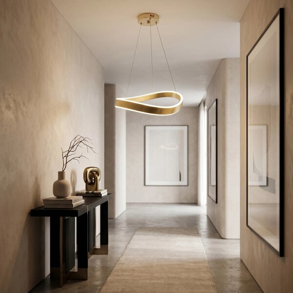 Toolight Závěsné LED osvětlení Modern Gold SWE065-CP 40 kartáčovaná zlatá