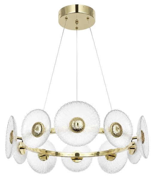 Toolight Závěsné LED osvětlení Crystal SWE071-CP 60 zlaté