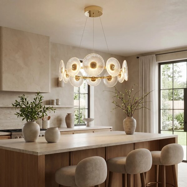 Toolight Závěsné LED osvětlení Crystal SWE071-CP 60 zlaté