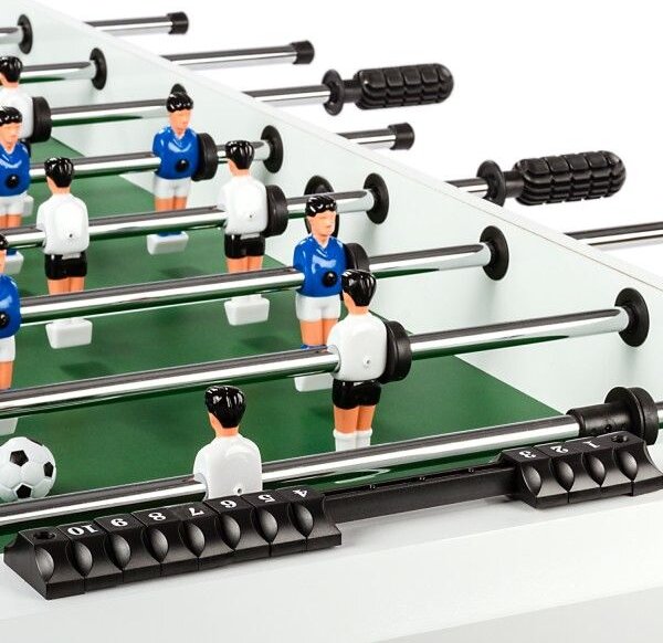 GamesPlanet® Stolní fotbálek Glasgow, 121x101x79 cm, bílý