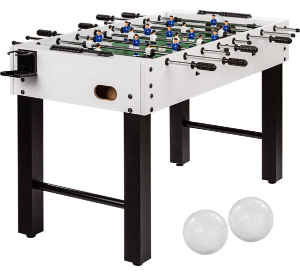 GamesPlanet® Stolní fotbálek Glasgow, 121x101x79 cm, bílý