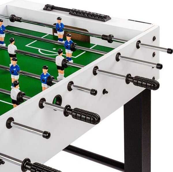 GamesPlanet® Stolní fotbálek Glasgow, 121x101x79 cm, bílý