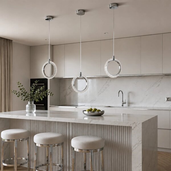 Toolight Závěsné LED osvětlení Crystal LHJ126-W chrom