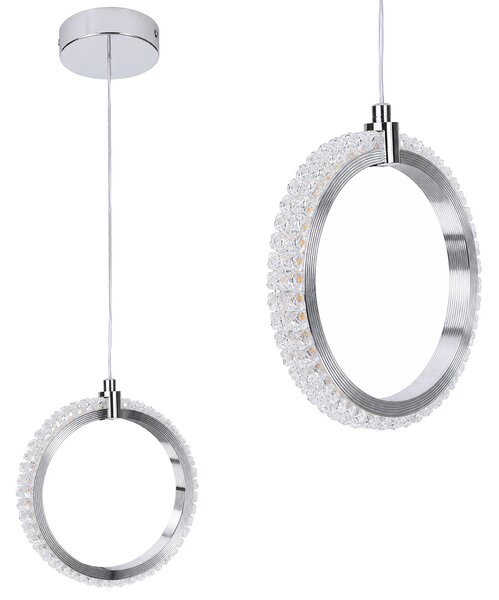Toolight Závěsné LED osvětlení Crystal LHJ126-W chrom