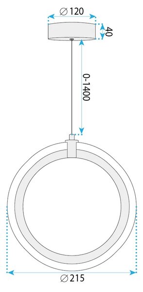 Toolight Závěsné LED osvětlení Crystal LHJ126-W chrom