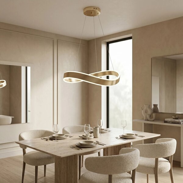 Toolight Závěsné LED osvětlení Modern SWE067-CP 60 kartáčovaná zlatá
