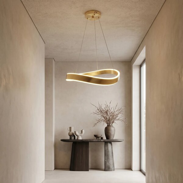 Toolight Závěsné LED osvětlení Modern SWE067-CP 60 kartáčovaná zlatá