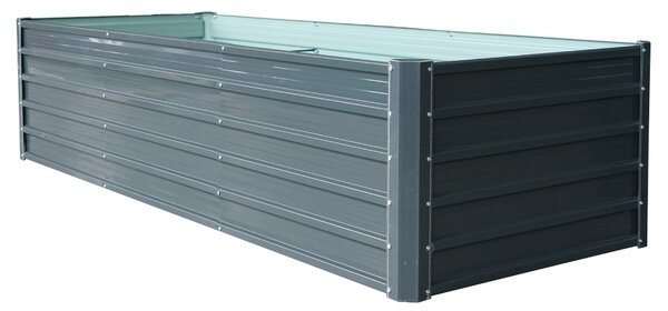 Vyvýšený zahradní záhon BestBerg VZ-1250A / 1250 l / 240 x 90 x 58 cm / šedá