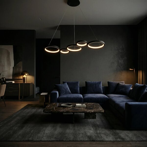 Toolight Závěsné LED osvětlení Modern Circle APP1923-CP černé