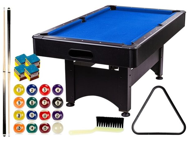 GamesPlanet® Kulečníkový stůl s vybavením 6ft, modrá