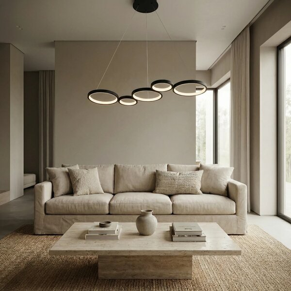 Toolight Závěsné LED osvětlení Modern Circle APP1923-CP černé