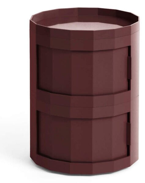 HAY Úložný stolek Facet Cabinet 20, burgundy
