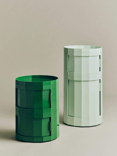 HAY Úložný stolek Facet Cabinet 20, spinach green