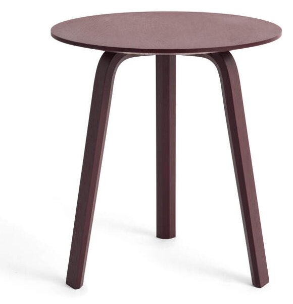 HAY Stolek Bella Coffee Table Ø45x49, dark bordeaux