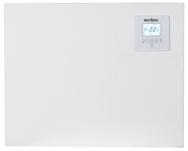 Infračervený topný panel BestBerg BIPW-425 / 425 W / do 12 m² / Wi-Fi / časovač / bílá