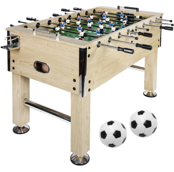 GamesPlanet® Profi fotbálek Leeds, 140 x 73 x 87 cm, světlý
