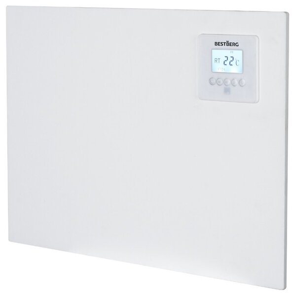 Infračervený topný panel BestBerg BIPW-425 / 425 W / do 12 m² / Wi-Fi / časovač / bílá