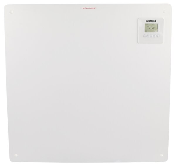 Infračervený topný panel BestBerg BIPW-425 / 425 W / do 12 m² / Wi-Fi / časovač / bílá