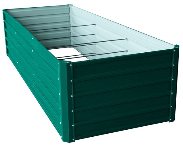 Vyvýšený zahradní záhon BestBerg VZ-1250Z / 1250 l / 240 x 90 x 58 cm / zelená