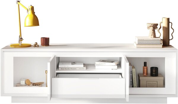 KOMODA POD TELEVIZI, bílá, 180/58/50 cm Carryhome - Online Only obývací stěny, Online Only