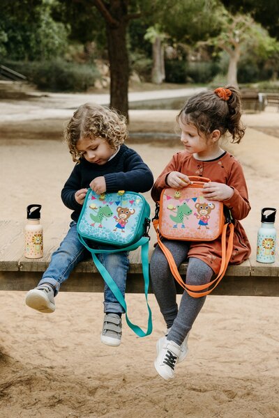 Dětská termotaška na svačinu Funny Jungle, 3,3l, Iris Barcelona, oranžová