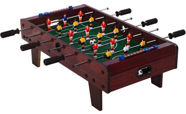 Mini stolní fotbálek s nožičkami, 70 x 37 x 25 cm, tm. dřevo