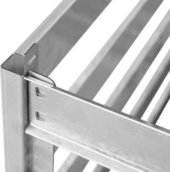 Zahradní kompostér BestBerg KKB-1 / ocel / 0,8 m² / stříbrná