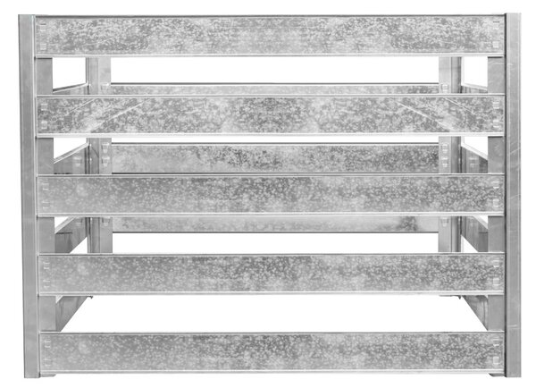 Zahradní kompostér BestBerg KKB-1 / ocel / 0,8 m² / stříbrná