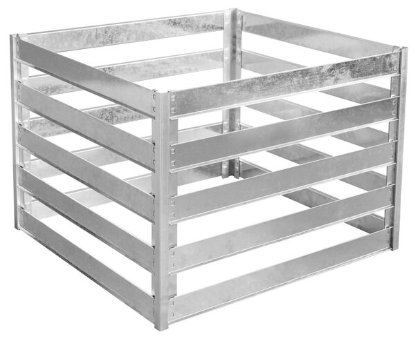Zahradní kompostér BestBerg KKB-1 / ocel / 0,8 m² / stříbrná