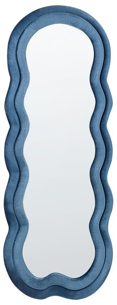 Zrcadlo LACS 57 cm 160 cm Umělý samet Modrá