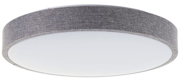Brilliant G80820/70 Stmívatelné stopní LED svítidlo FILIZ 24W šedá textilie, průměr 39cm
