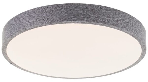 Brilliant G80820/70 Stmívatelné stopní LED svítidlo FILIZ 24W šedá textilie, průměr 39cm