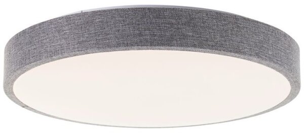 Brilliant G80820/70 Stmívatelné stopní LED svítidlo FILIZ 24W šedá textilie, průměr 39cm
