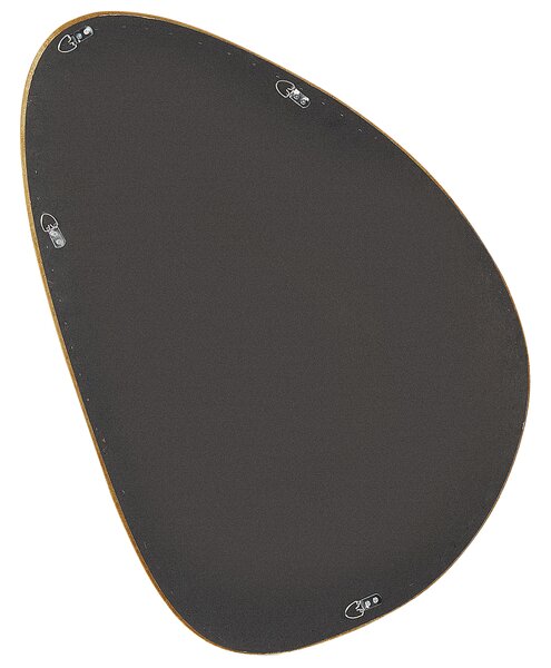 Zrcadlo VENAS 61 cm 91 cm Umělý samet Hořčicová
