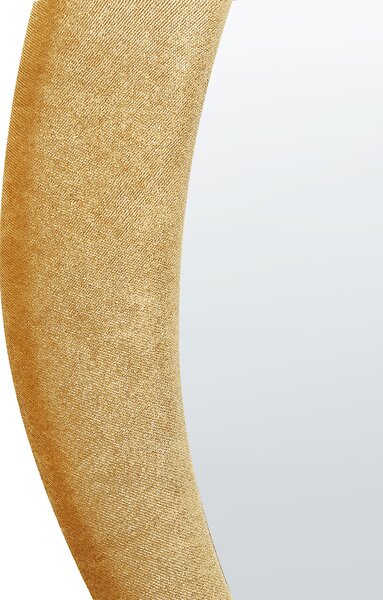 Zrcadlo VENAS 61 cm 91 cm Umělý samet Hořčicová