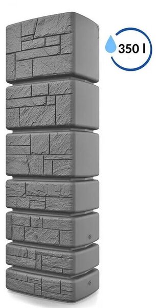Prosperplast Sud na dešťovou vodu TOWER STONE světle šedý 350l