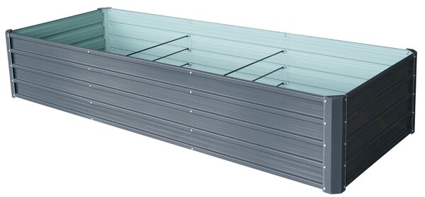 Vyvýšený zahradní záhon BestBerg VZ-1000A / 1000 l / 240 x 90 x 47 cm / šedá
