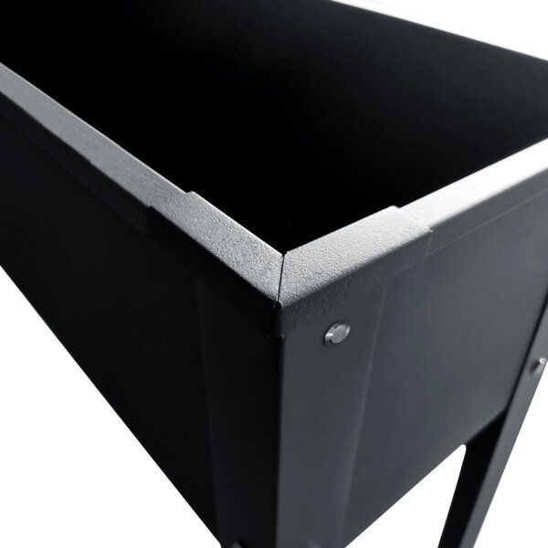 Vyvýšený zahradní záhon BestBerg KT-100 / 100 x 30 x 80 cm / šedá