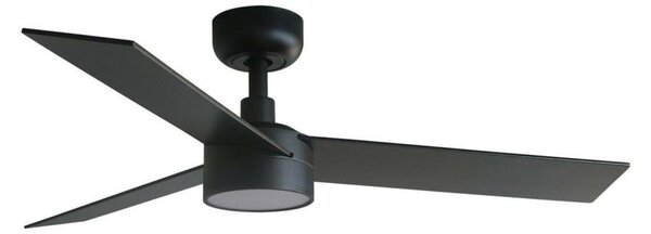 FARO RUDDER S LED stropní ventilátor, černá/ořech