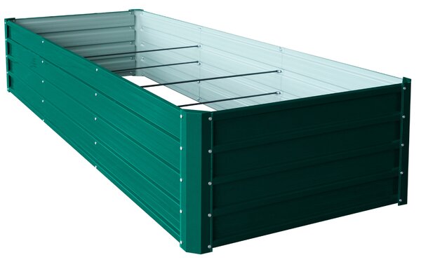Vyvýšený zahradní záhon BestBerg VZ-1000Z / 1000 l / 240 x 90 x 47 cm / zelená