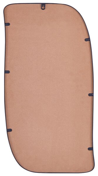 Zrcadlo MONTCLUS 37 cm 70 cm Kov Černá