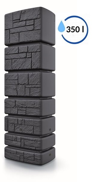 Prosperplast Sud na dešťovou vodu TOWER STONE antracit 350l